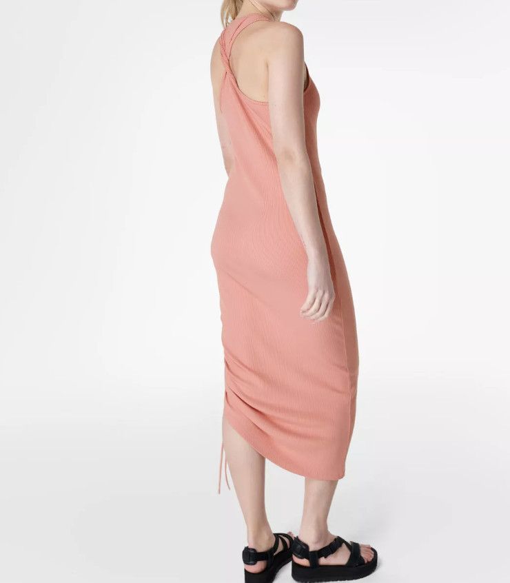 Sweaty Betty Sweaty Betty Weekend Twist Back Dress Bloom Pink ( M ) Size M / US 6-8 / IT 42-44 - 3 Thumbnail