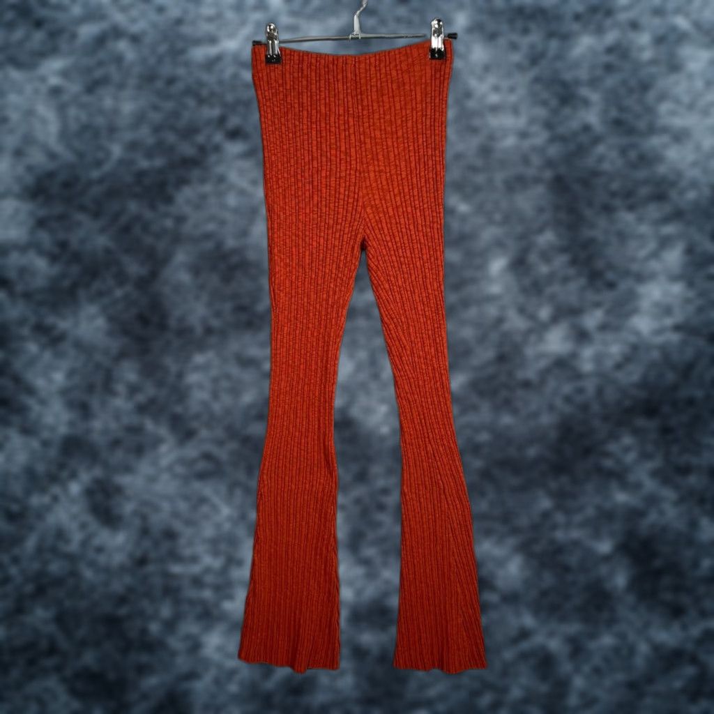 Urban Outfitters Urban Outfitters Pants Womens Small Ribbed Flare Stretch Knit Size 28" / US 6 / IT 42 - 1 Thumbnail