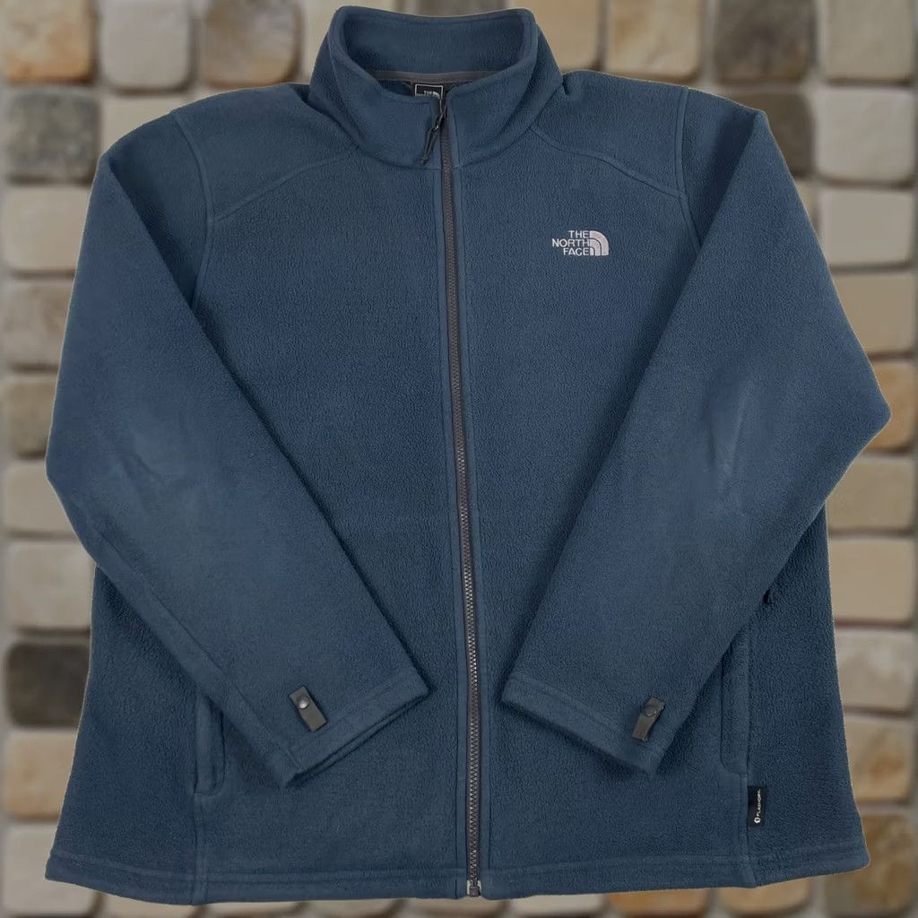 The North Face The North Face Jacket Mens XL Blue Fleece Full Zip Outdoors Regular Fit Wind-Resistant Pockets Logo Embroidered Casual, Travel, Workwear Men Size US XL / EU 56 / 4 - 1 Thumbnail