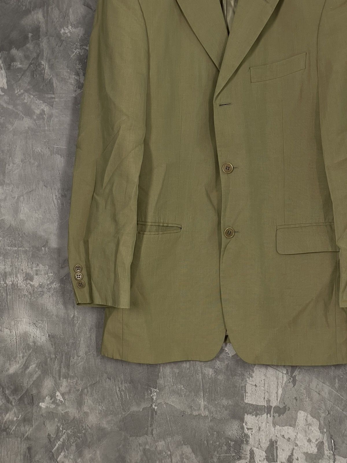 Balmain × Vintage Vintage BALMAIN Beige Luxury Blazer Size US L / EU 52-54 / 3 - 5 Thumbnail