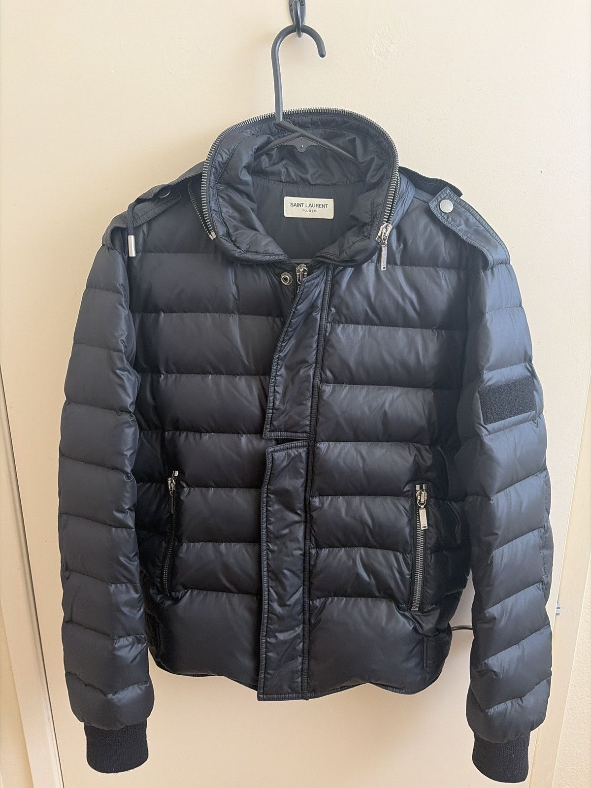 Saint Laurent Paris Saint Laurent AW17 "Bad Lieutenant" Hood Down Filled Jacket Size US M / EU 48-50 / 2 - 1 Thumbnail