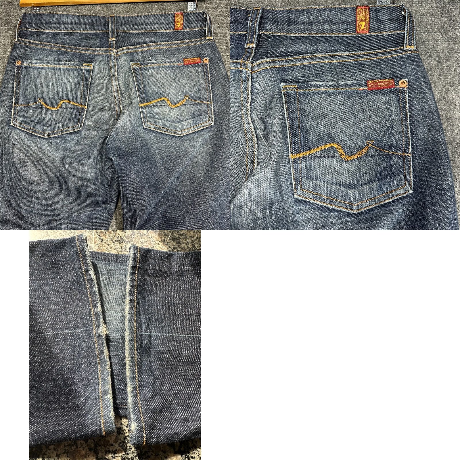 7 For All Mankind 7 For All Mankind Jeans Womens Jeans Bootcut 27 Medium Wash Blue Cotton Stretch 5-Pocket Size 27" / US 4 / IT 40 - 8 Thumbnail