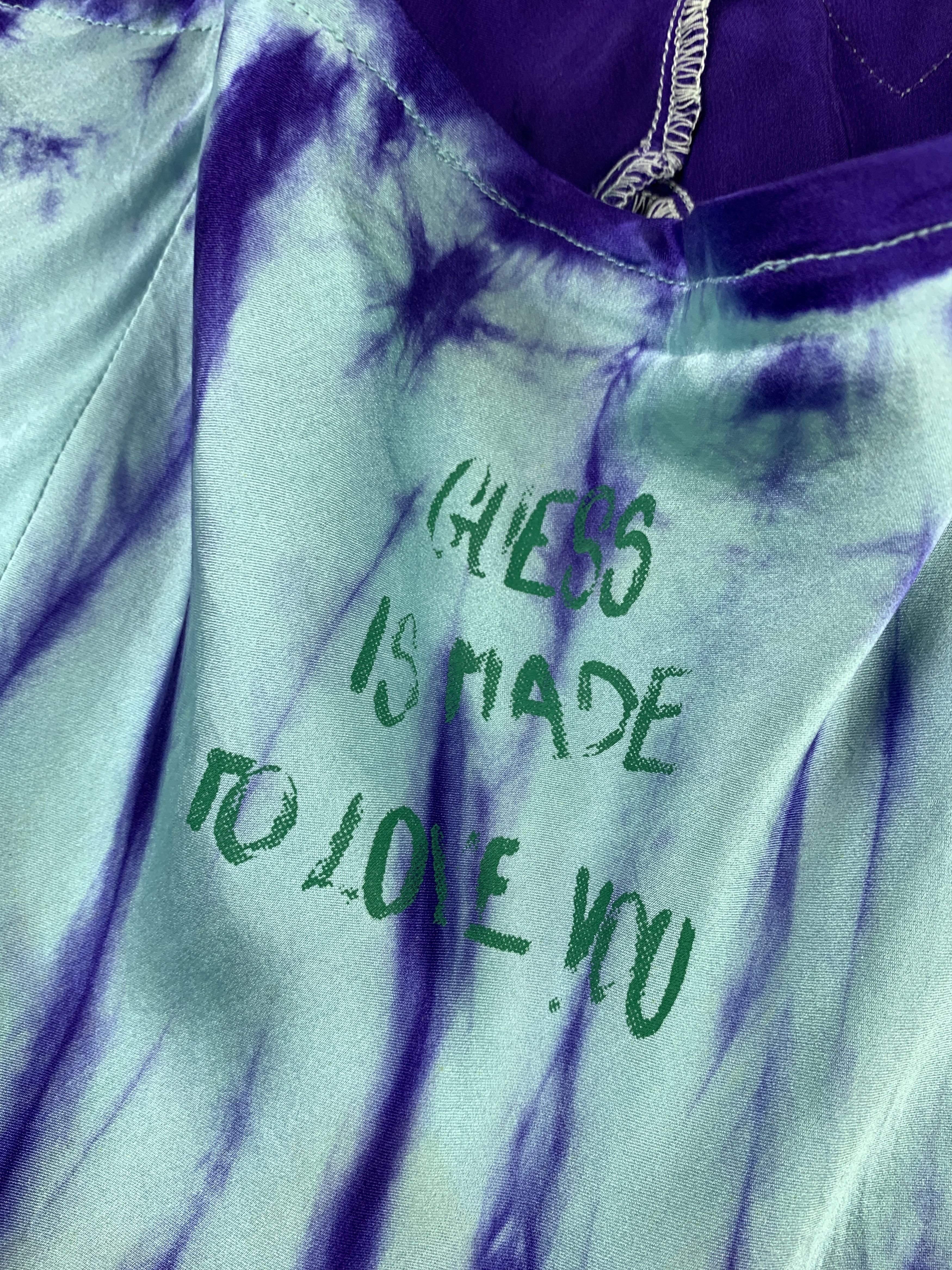 Guess 2000s Guess LA Tie Dye Quotes Cami Top (M) Size M / US 6-8 / IT 42-44 - 7 Thumbnail