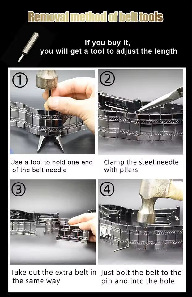 Other Stainless steel belt Japanese design dragon armoured belt Size ONE SIZE - 3 Thumbnail