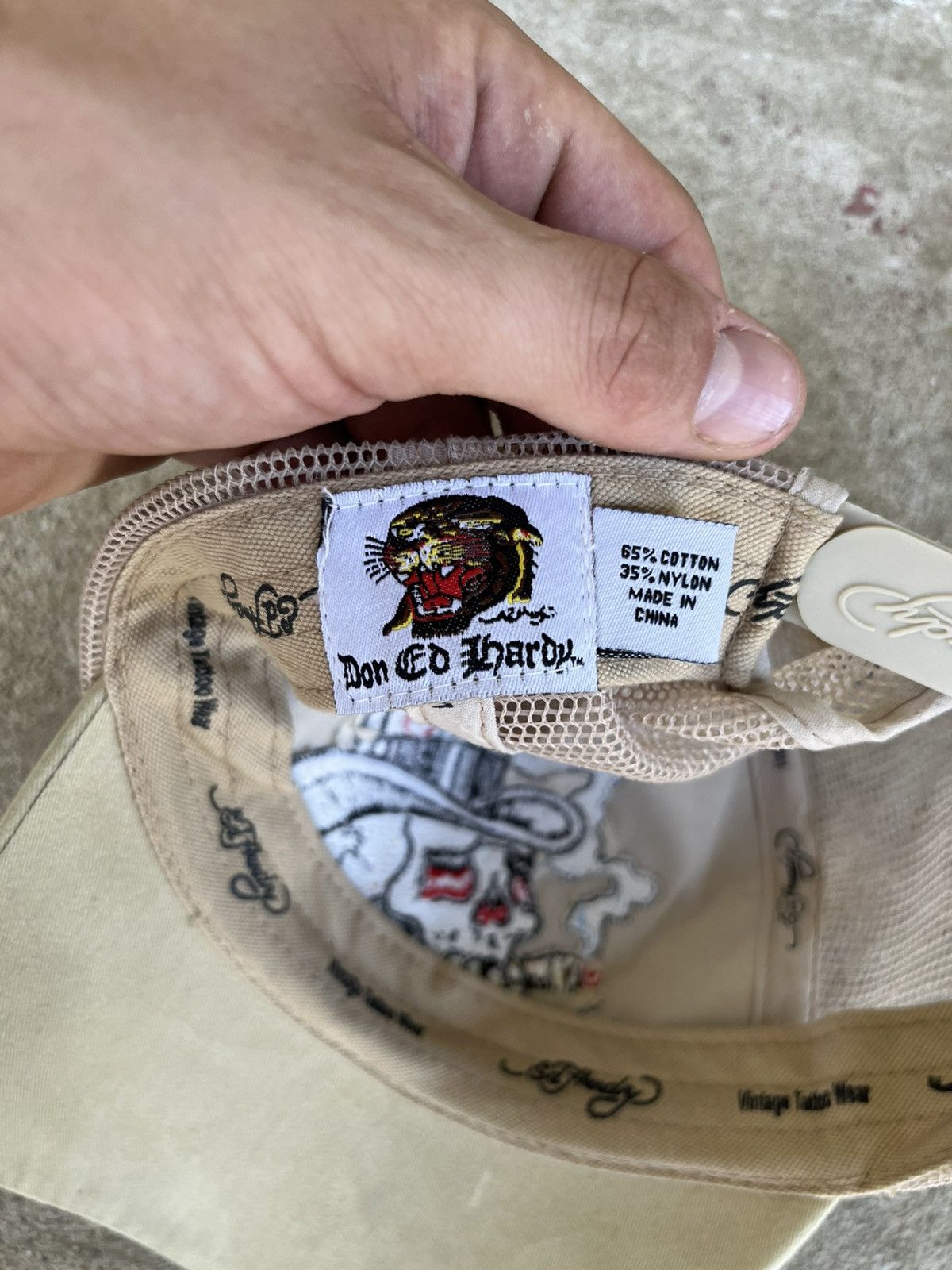 Christian Audigier Ed Hardy Lucky 7 Skull Hat Size ONE SIZE - 4 Thumbnail