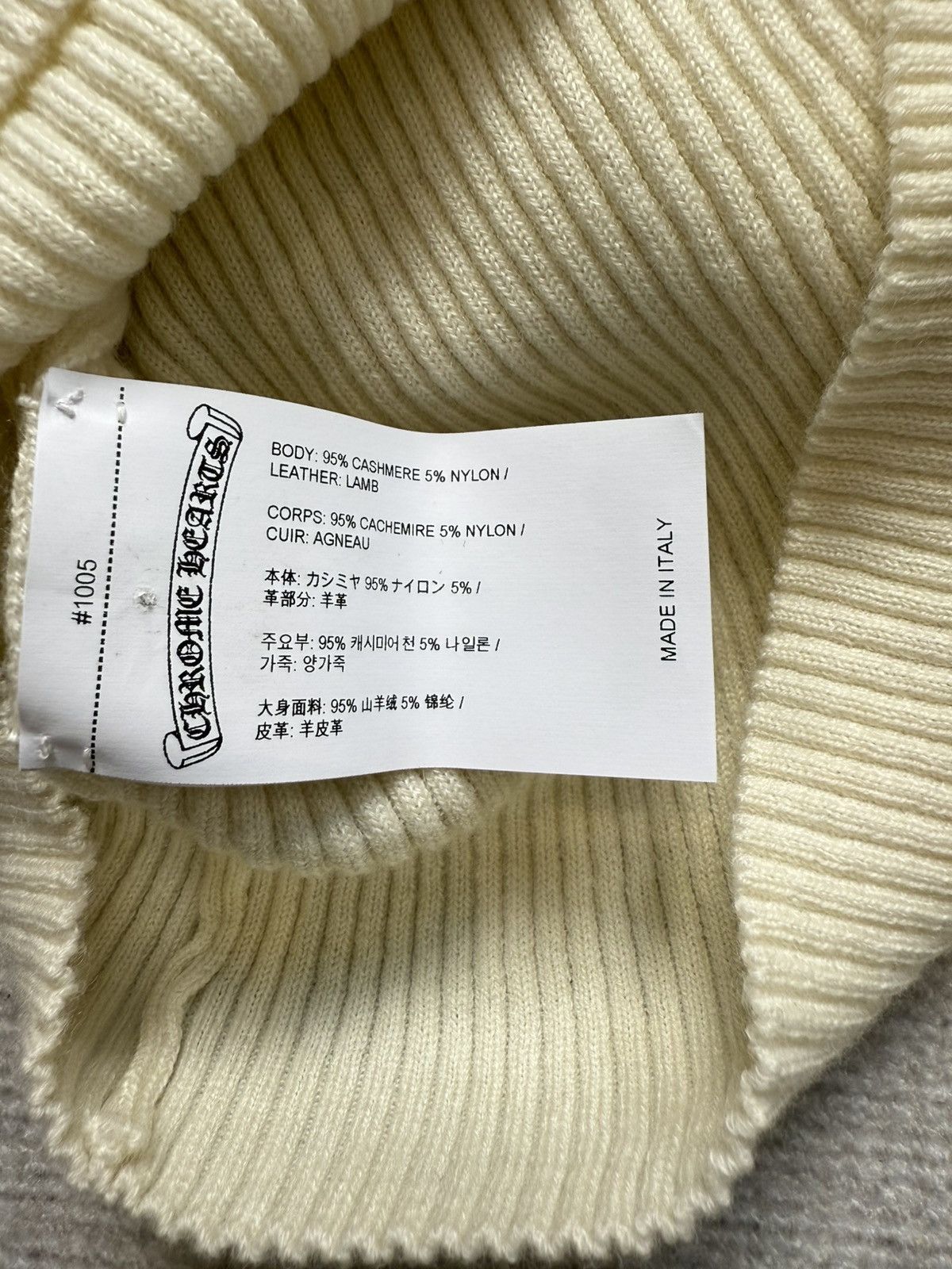 Chrome Hearts Chrome Hearts Cashmere Cross Patches Silver Sweater Size M / US 6-8 / IT 42-44 - 5 Thumbnail