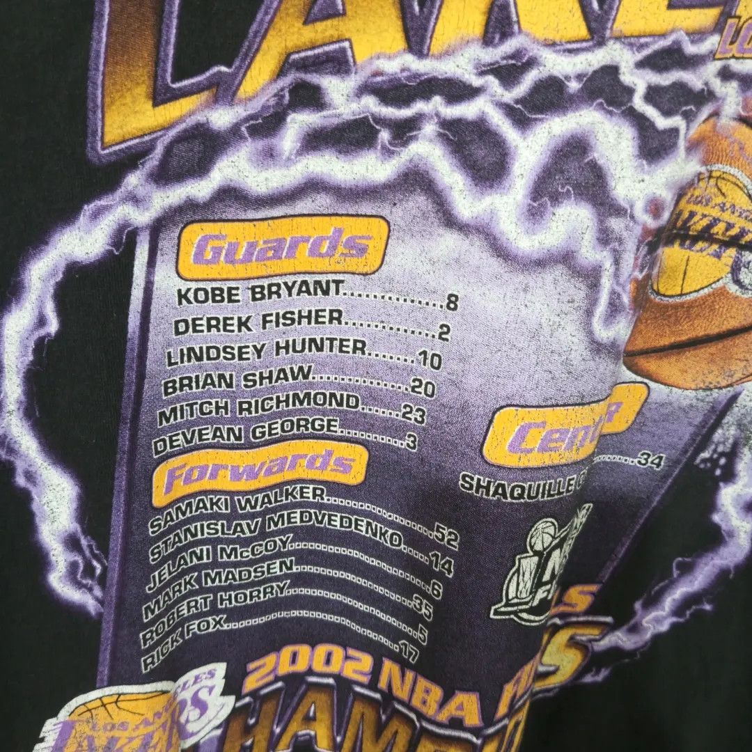 NBA Vintage 2002 Lakers T Shirt Size US XL / EU 56 / 4 - 5 Thumbnail