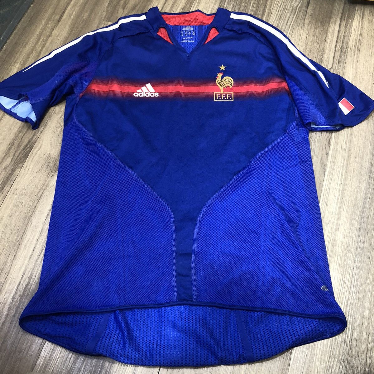 Adidas France 04/05 player issue home shirt Size US M / EU 48-50 / 2 - 1 Thumbnail