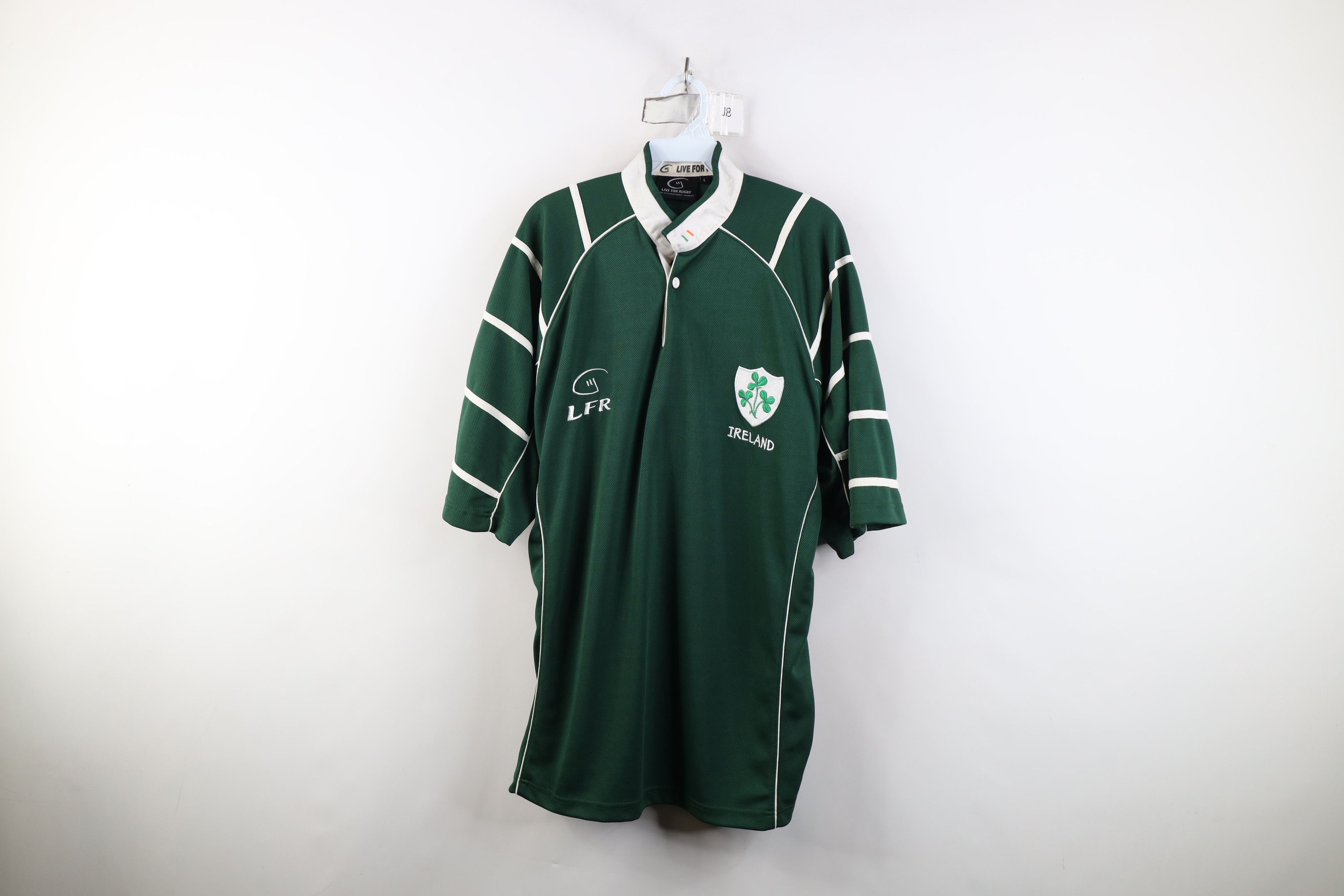 Vintage Vintage LFR Ireland National Team Rugby Jersey Shirt Green Size US L / EU 52-54 / 3 - 1 Thumbnail