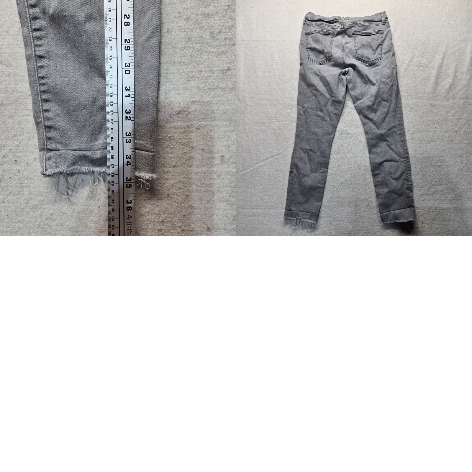 Gap Gap Slim Fit Straight Gray Denim Jeans Pants Women's Size 12 Size 34" / US 12 / IT 48 - 8 Thumbnail