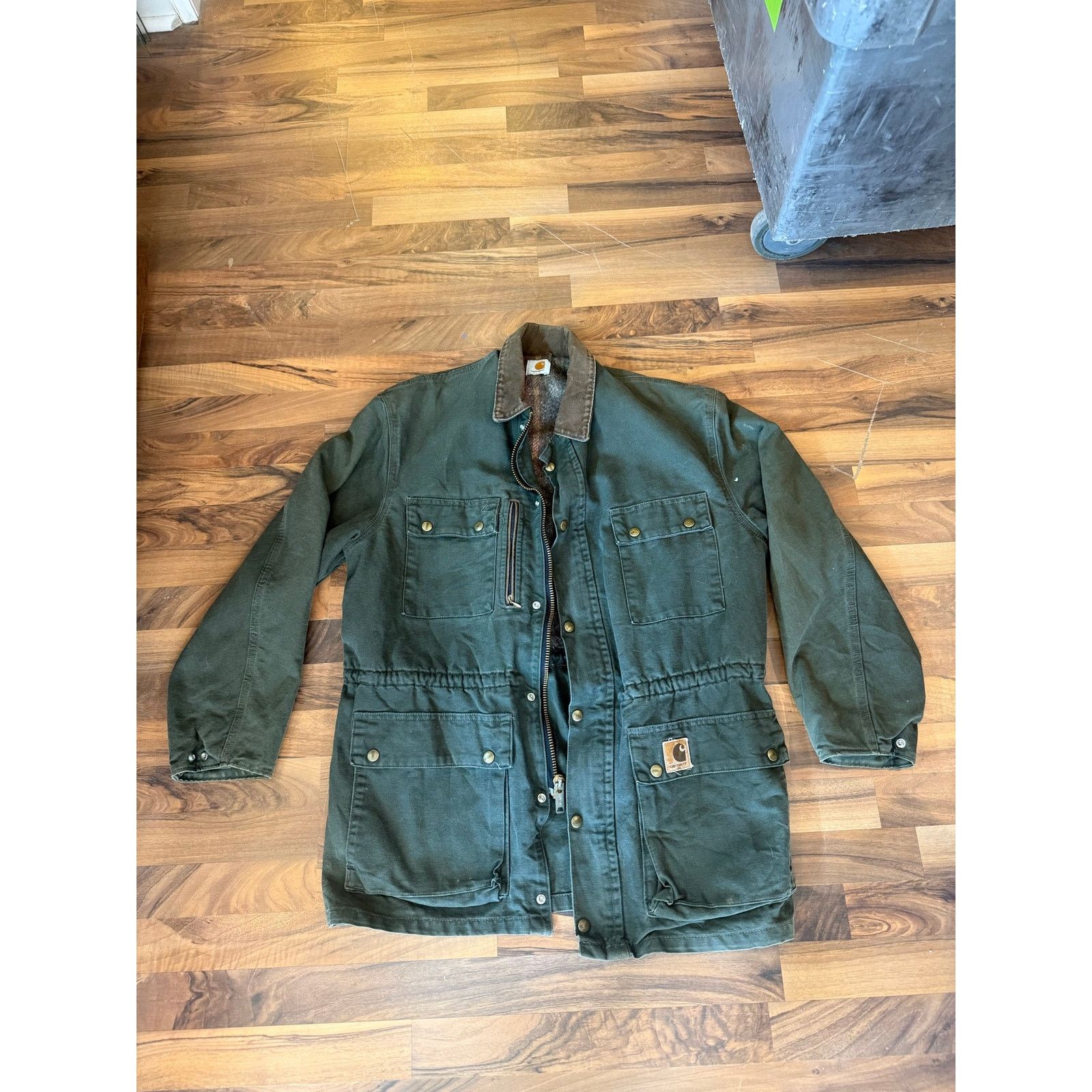 Carhartt Vintage Moss Green Carhartt Blanket Lined chore coat Size L Size US L / EU 52-54 / 3 - 1 Thumbnail