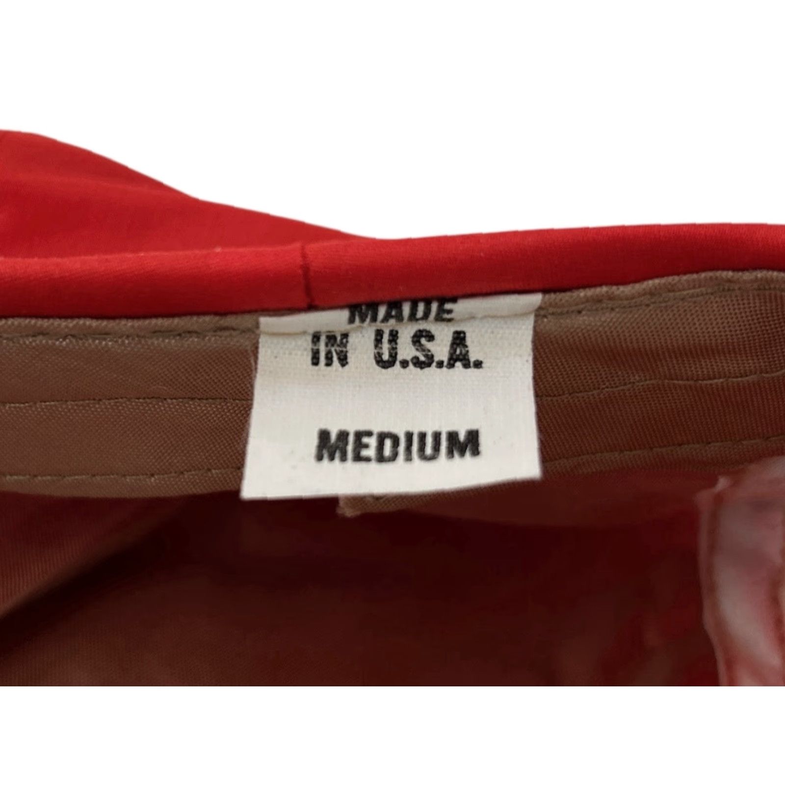 Vintage VINTAGE Cabbie Driver's Flat Cap Hat Adult M Red 90s Deadstock NWOT Made in USA Mens Size ONE SIZE - 2 Thumbnail