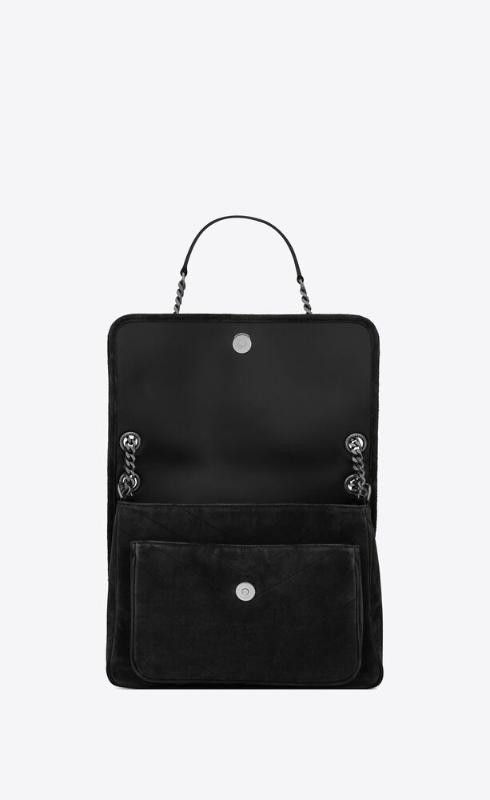Saint Laurent Paris o1s1wg110625 Size: OS / 633158 Niki Medium in Suede Bag Size ONE SIZE - 6 Thumbnail