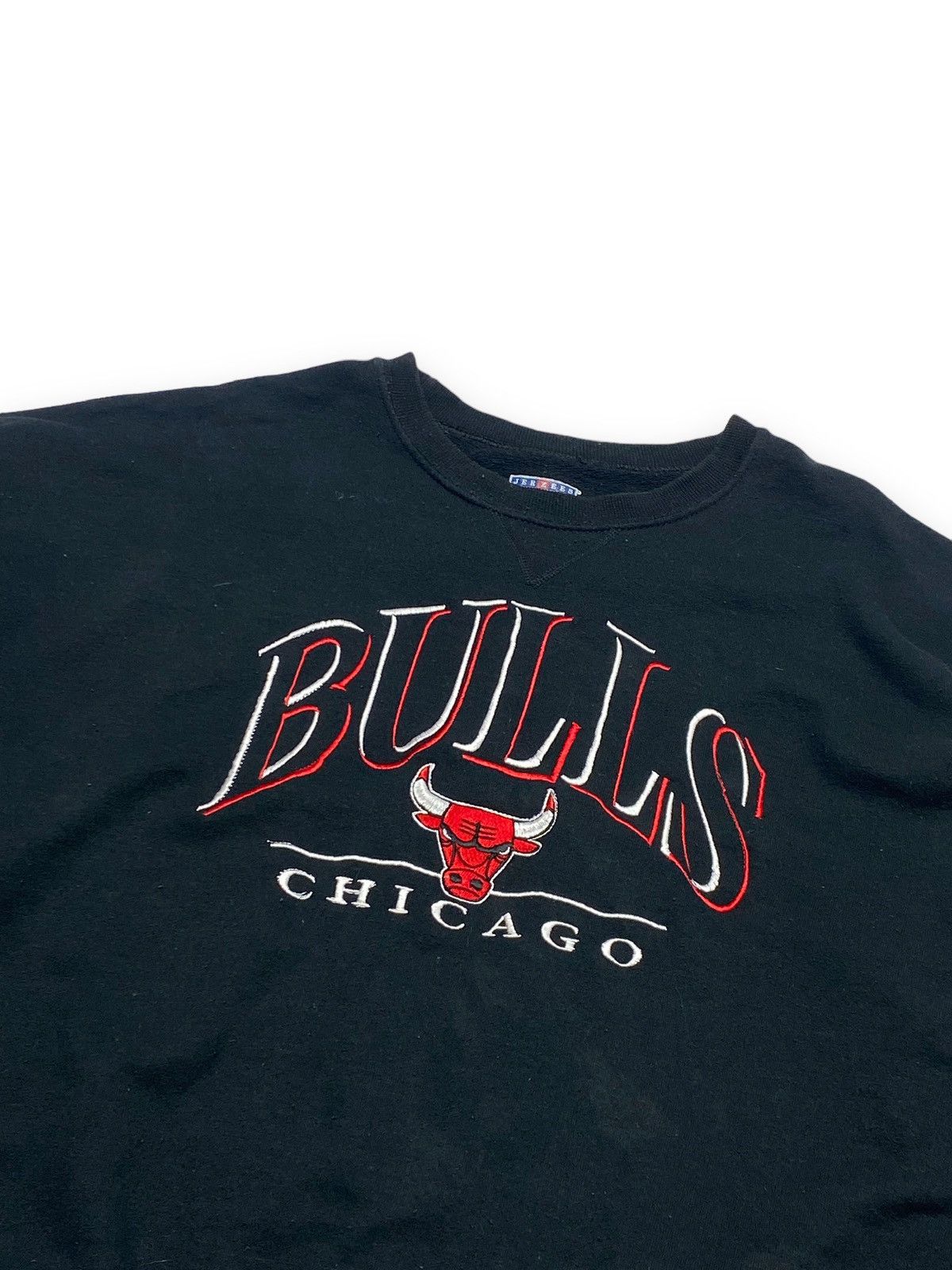 Jerzees Vintage CHICAGO BULLS Big Logo Black Sweatshirt Size US XXL / EU 58 / 5 - 2 Thumbnail