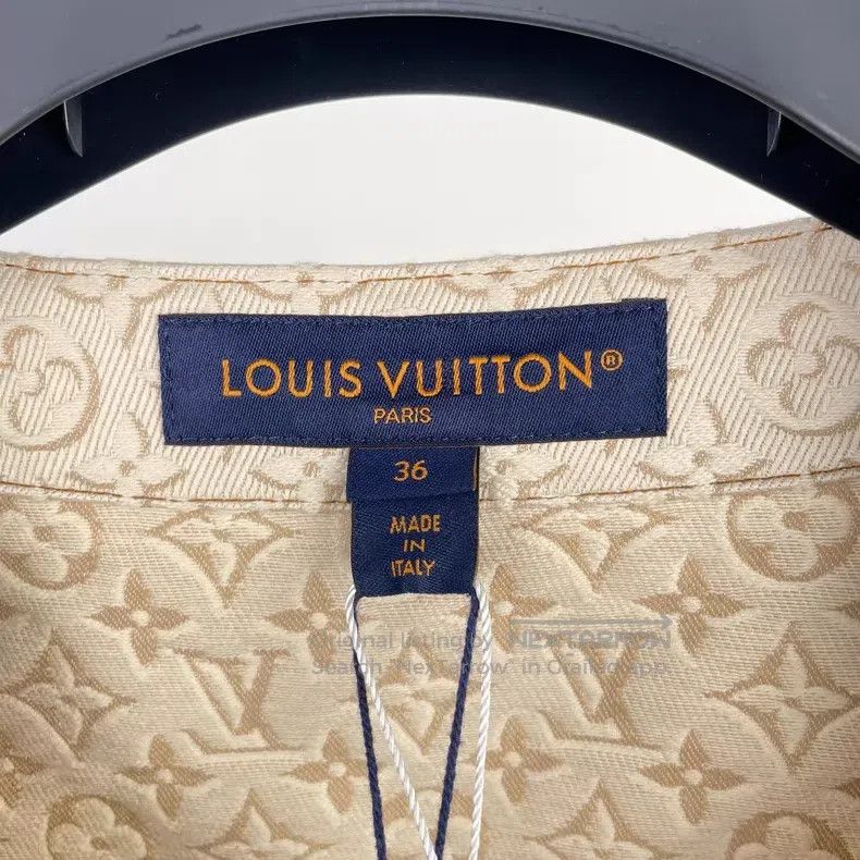 Louis Vuitton Louis Vuitton 26 SS Beige 3D Printed Denim Jacket Size XS / US 0-2 / IT 36-38 - 9 Thumbnail