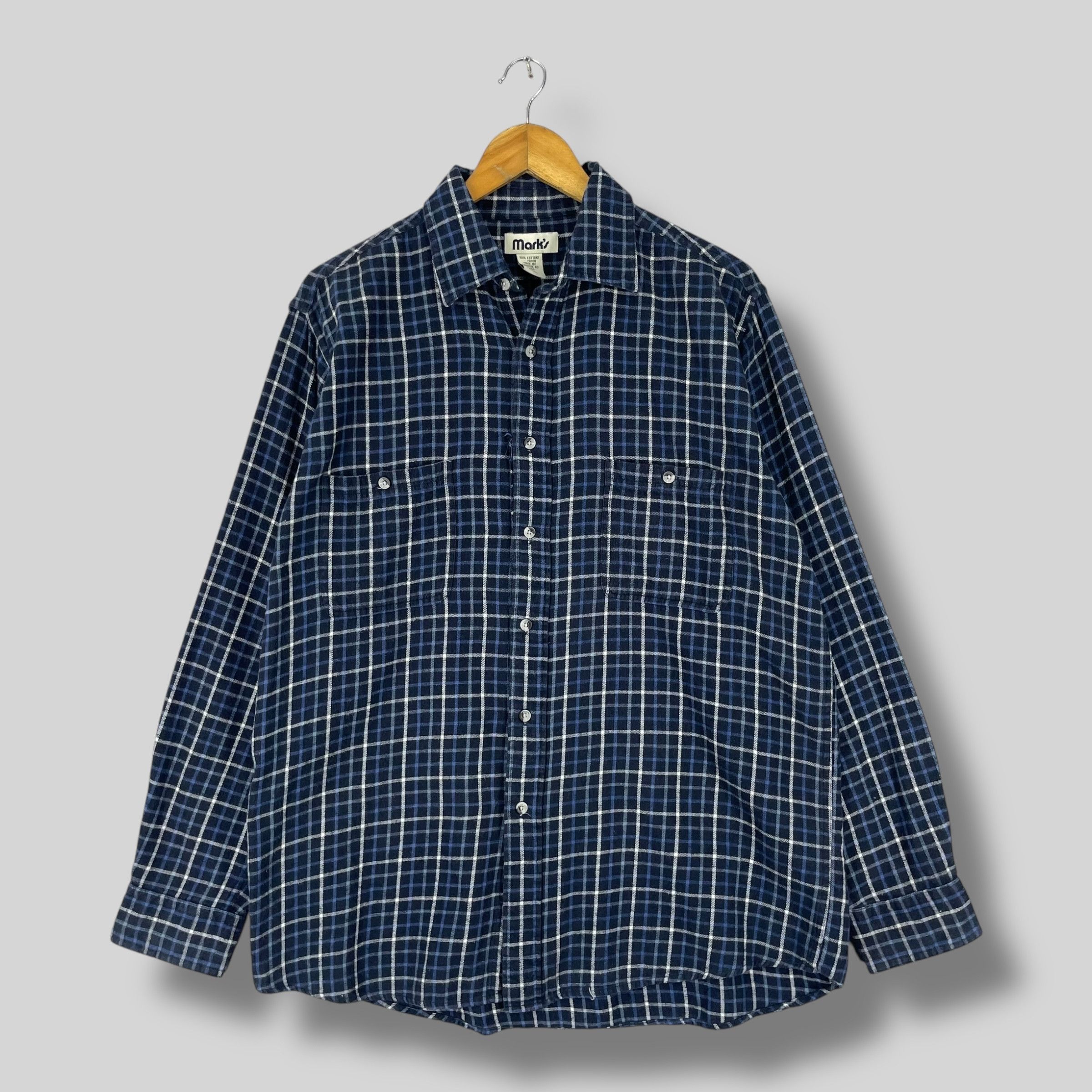 Flannel Vintage Checkered Gingham Minimalist Distressed Flannel Size US L / EU 52-54 / 3 - 1 Thumbnail