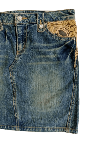Japanese Brand Lei Firenze Mini Skirts Denim Japanese Brand Size 30" / US 8 / IT 44 - 3 Thumbnail