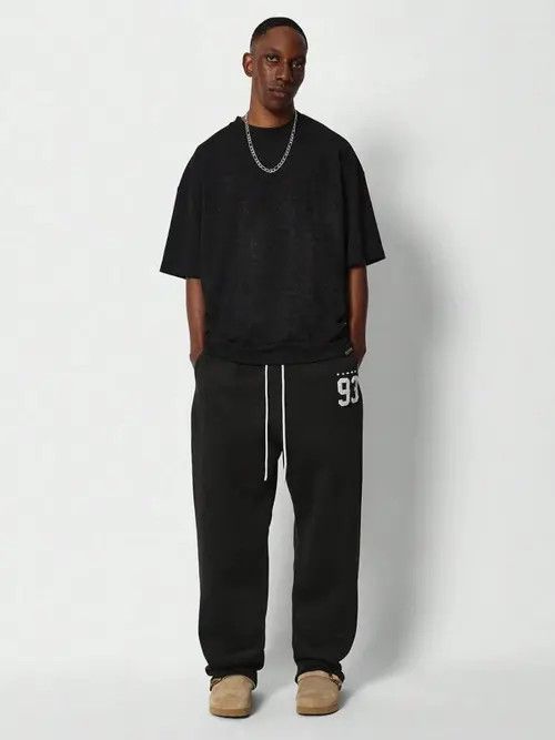 Japanese Brand × Jean Black Jogger loose fit sweatpants StraightLeg Size US 32 / EU 48 - 3 Thumbnail