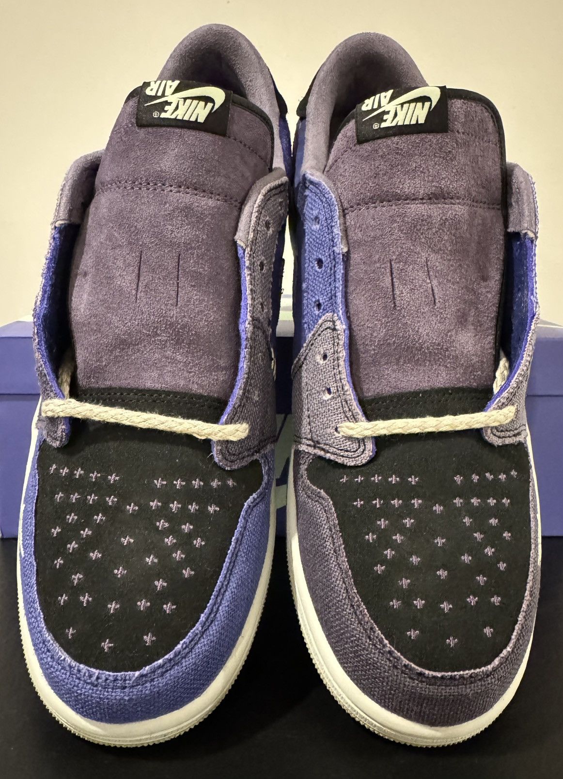 Jordan Brand Size 12 - Zion Williamson x Air Jordan 1 Retro OG Low Voodoo Size US 12 / EU 45 - 4 Thumbnail
