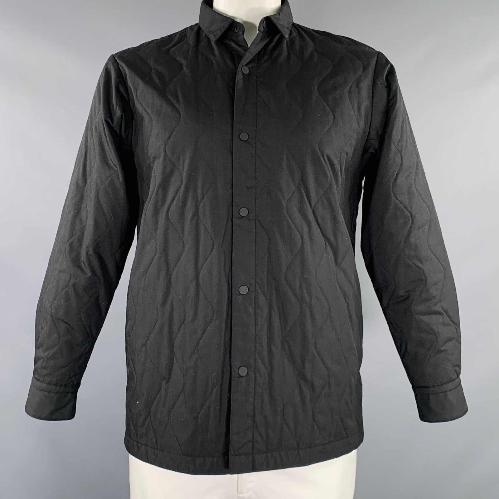 Other NORDISK Size L Black Quilted Polyester Cotton Snaps Jacket Size US L / EU 52-54 / 3 - 1 Thumbnail