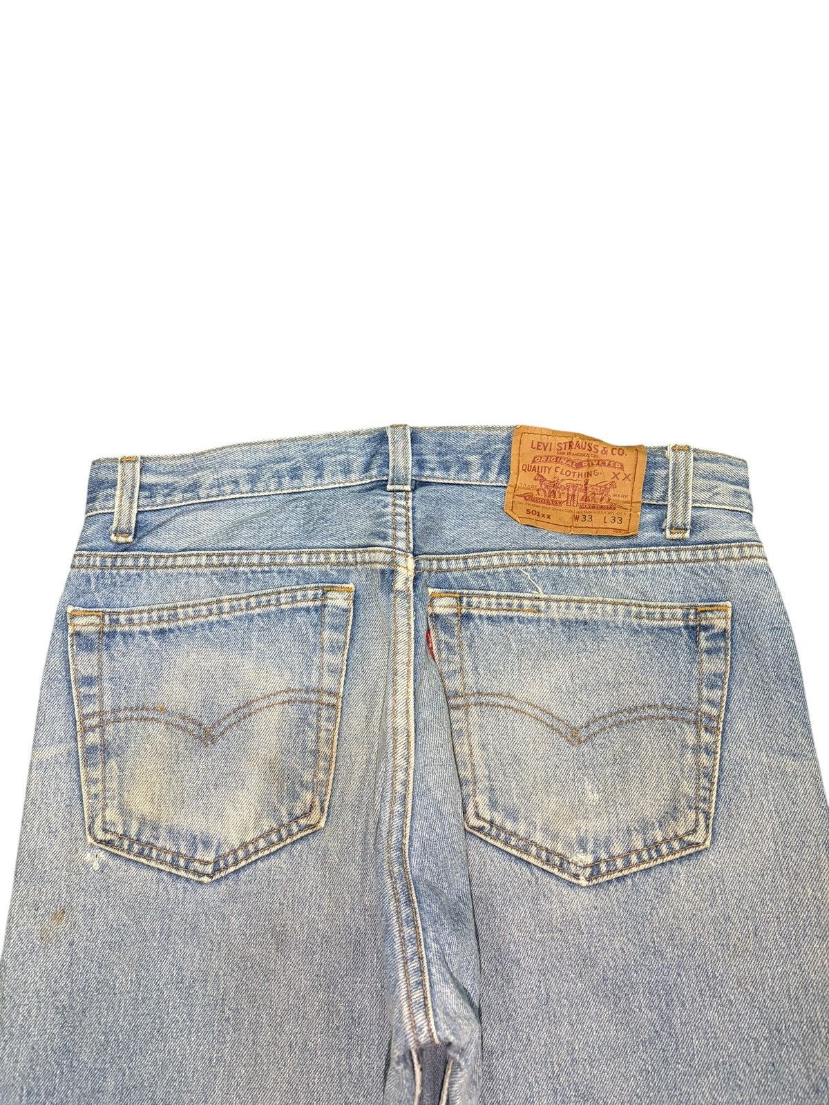 Levi's Vintage 90s Levis 501 Mud Wash Distressed Jeans Size US 31 - 4 Thumbnail