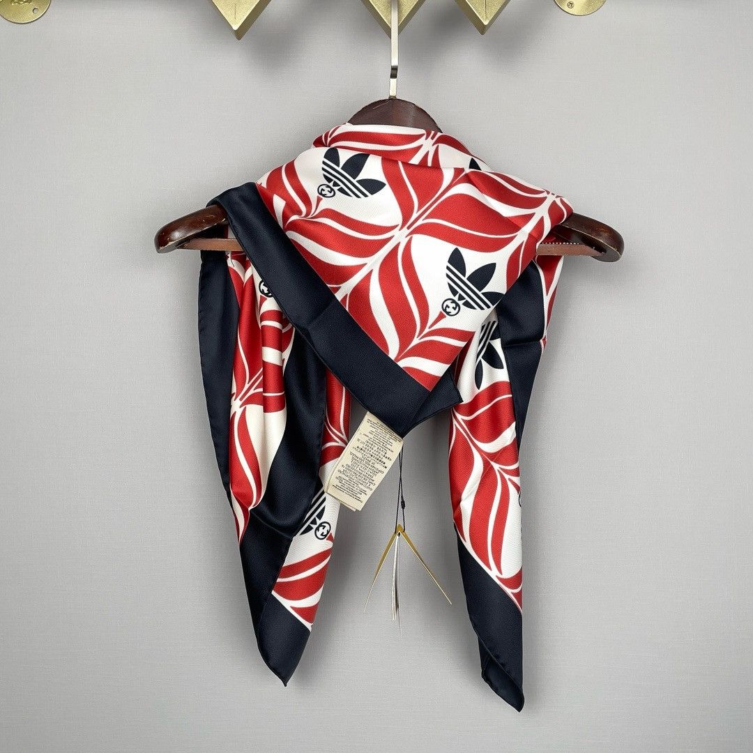 Adidas × Gucci Gucci x adidas silk scarf New Size ONE SIZE - 4 Thumbnail