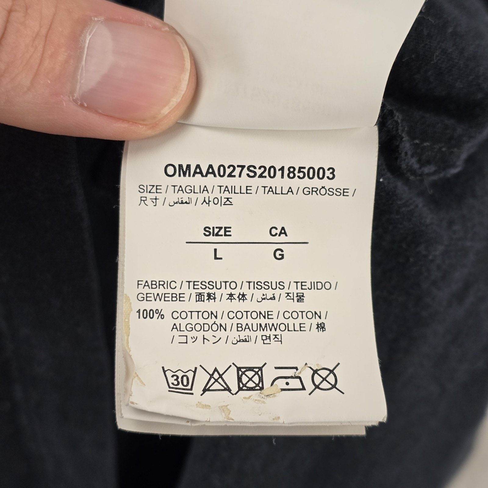 Off-White Off White Airport Tape Shirt L Operating SRL Virgil Abloh Size US L / EU 52-54 / 3 - 6 Thumbnail