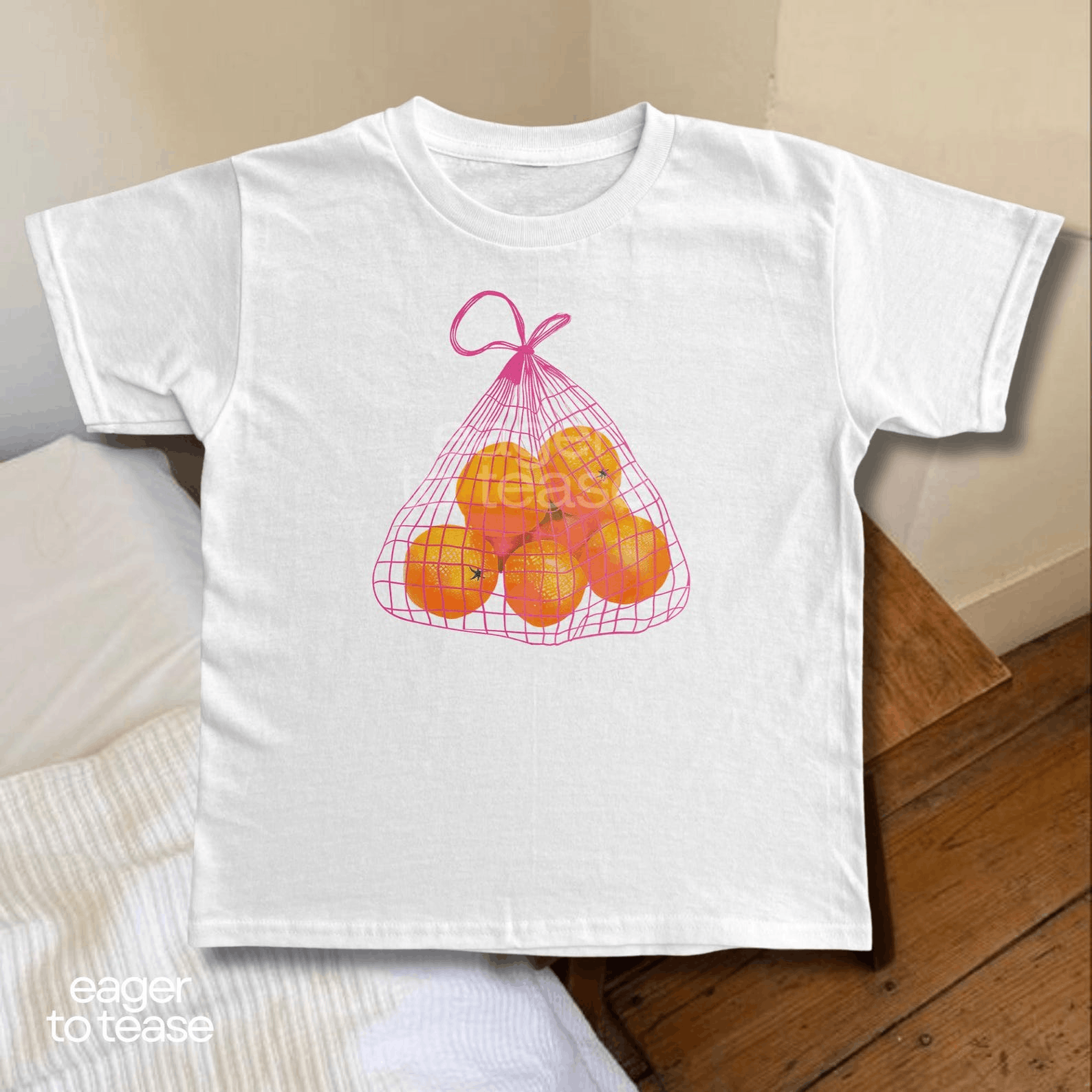 Other Oranges Baby Tee – Modern Y2K Fruit Graphic Top Size XS / US 0-2 / IT 36-38 - 3 Thumbnail