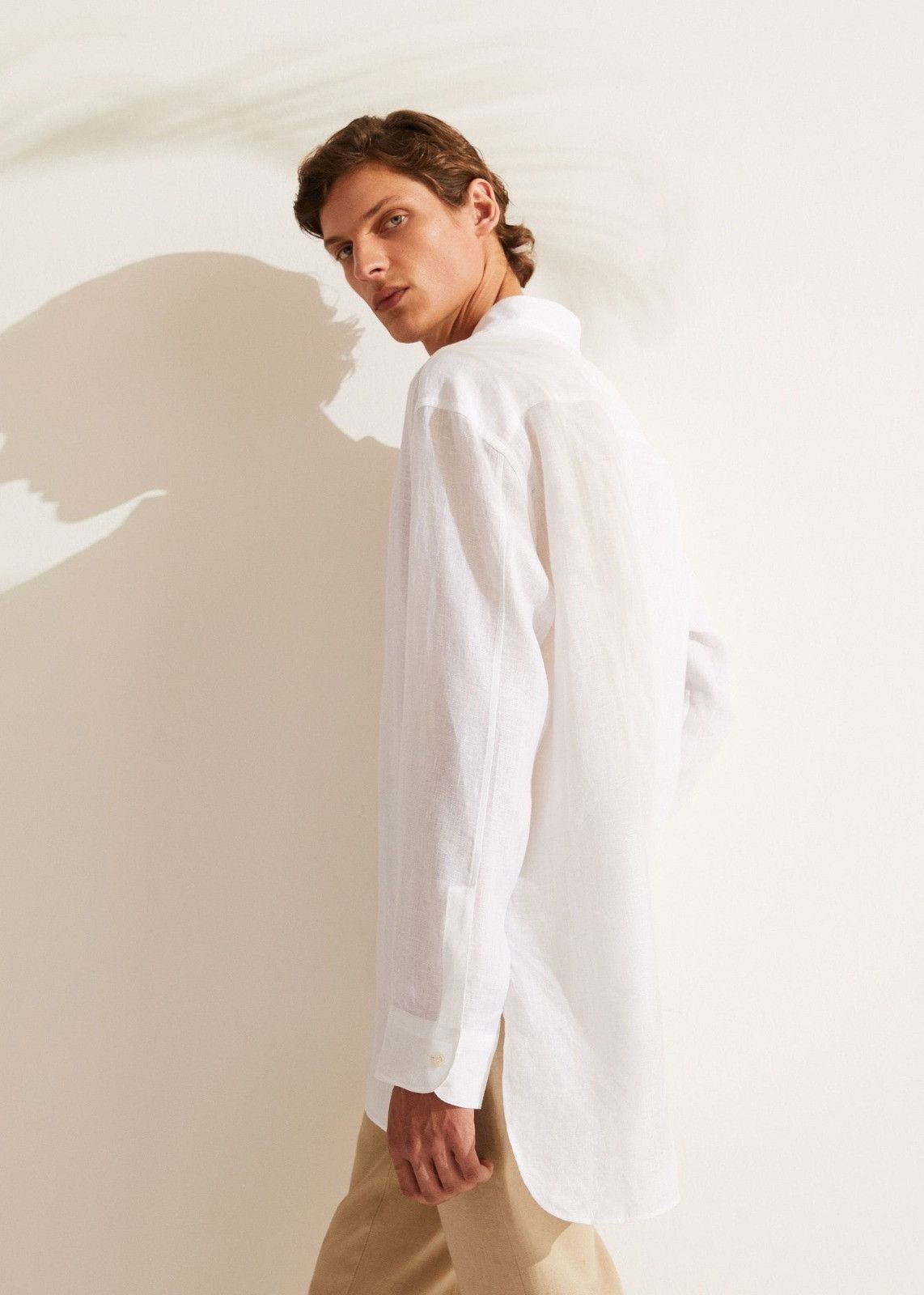 Loro Piana o1srvl11e0924 Jeri Shirt in White Size US M / EU 48-50 / 2 - 3 Thumbnail