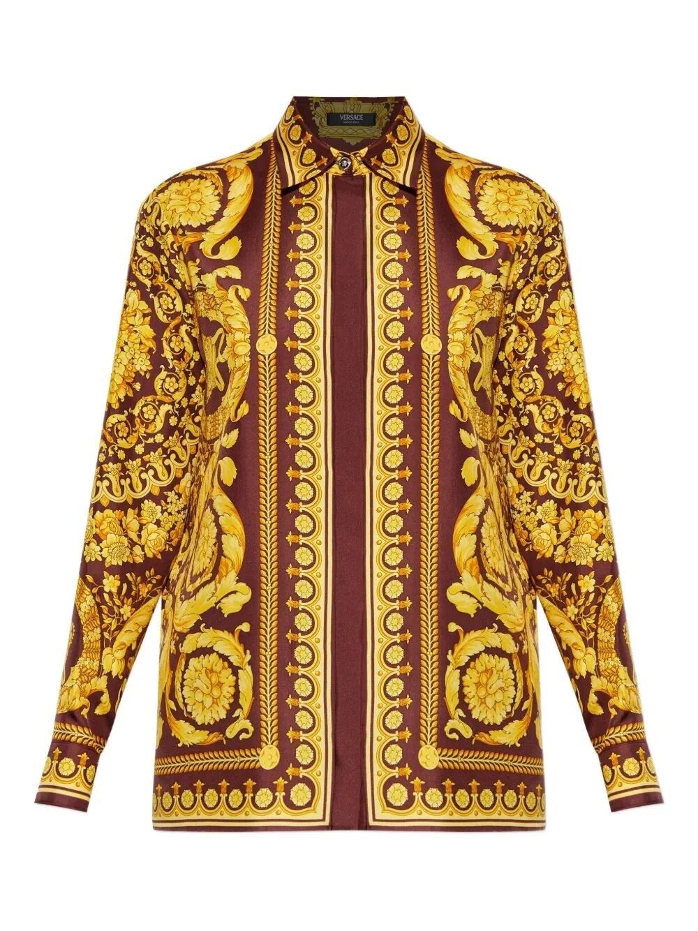 Versace Formal Shirt With `Baroque Heritage` Print Size M / US 6-8 / IT 42-44 - 1 Thumbnail