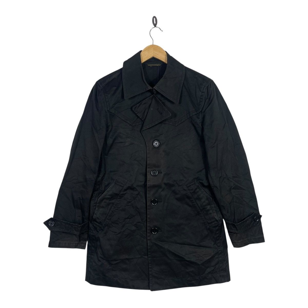 Vintage A.A.R Against All Risks Black Coat Minimal Designer Size US M / EU 48-50 / 2 - 1 Thumbnail