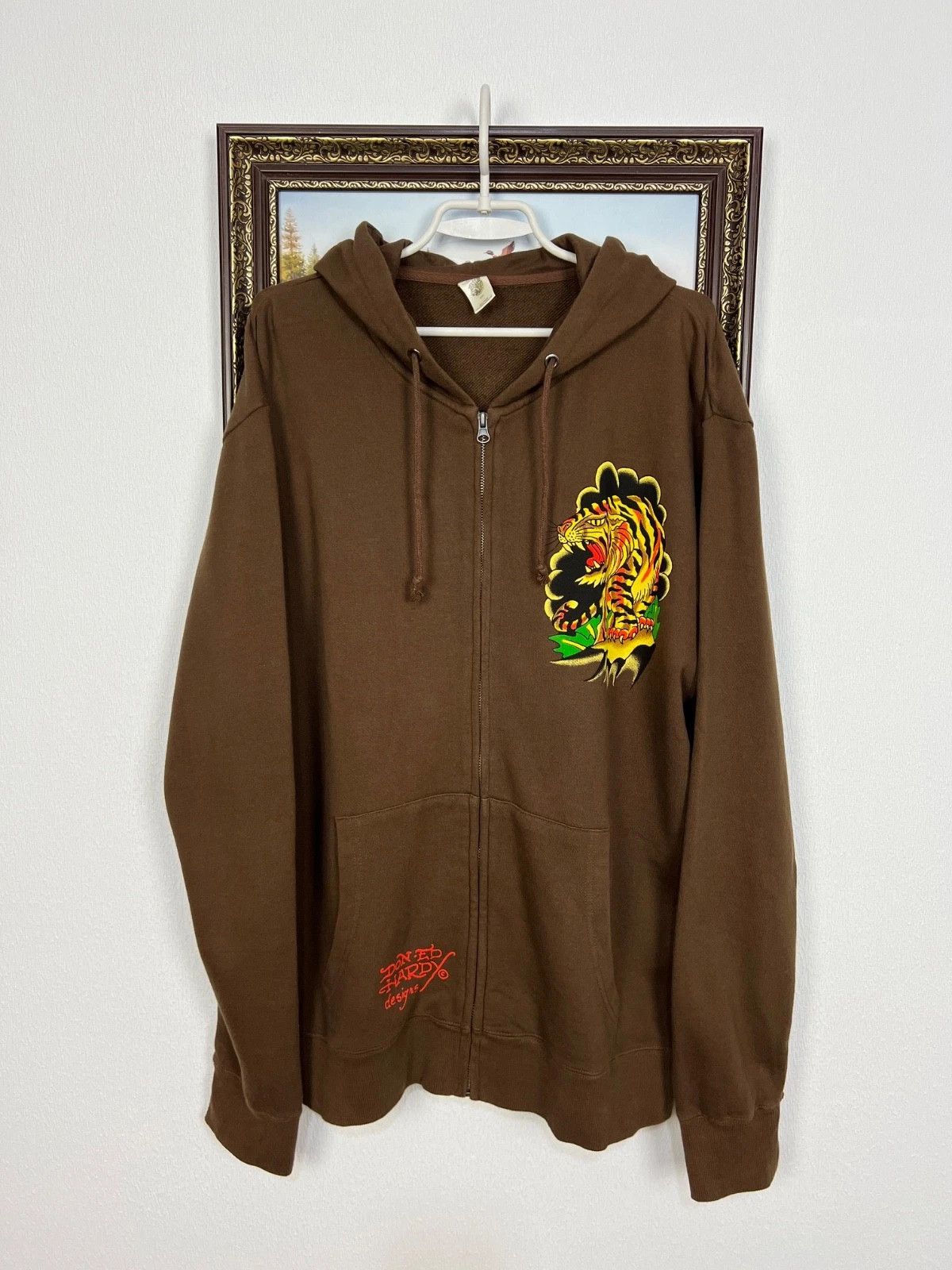 Ed Hardy Vintage Ed Hardy Hoodie Jacket Rare Love Kills Skull Size US XL / EU 56 / 4 - 3 Thumbnail