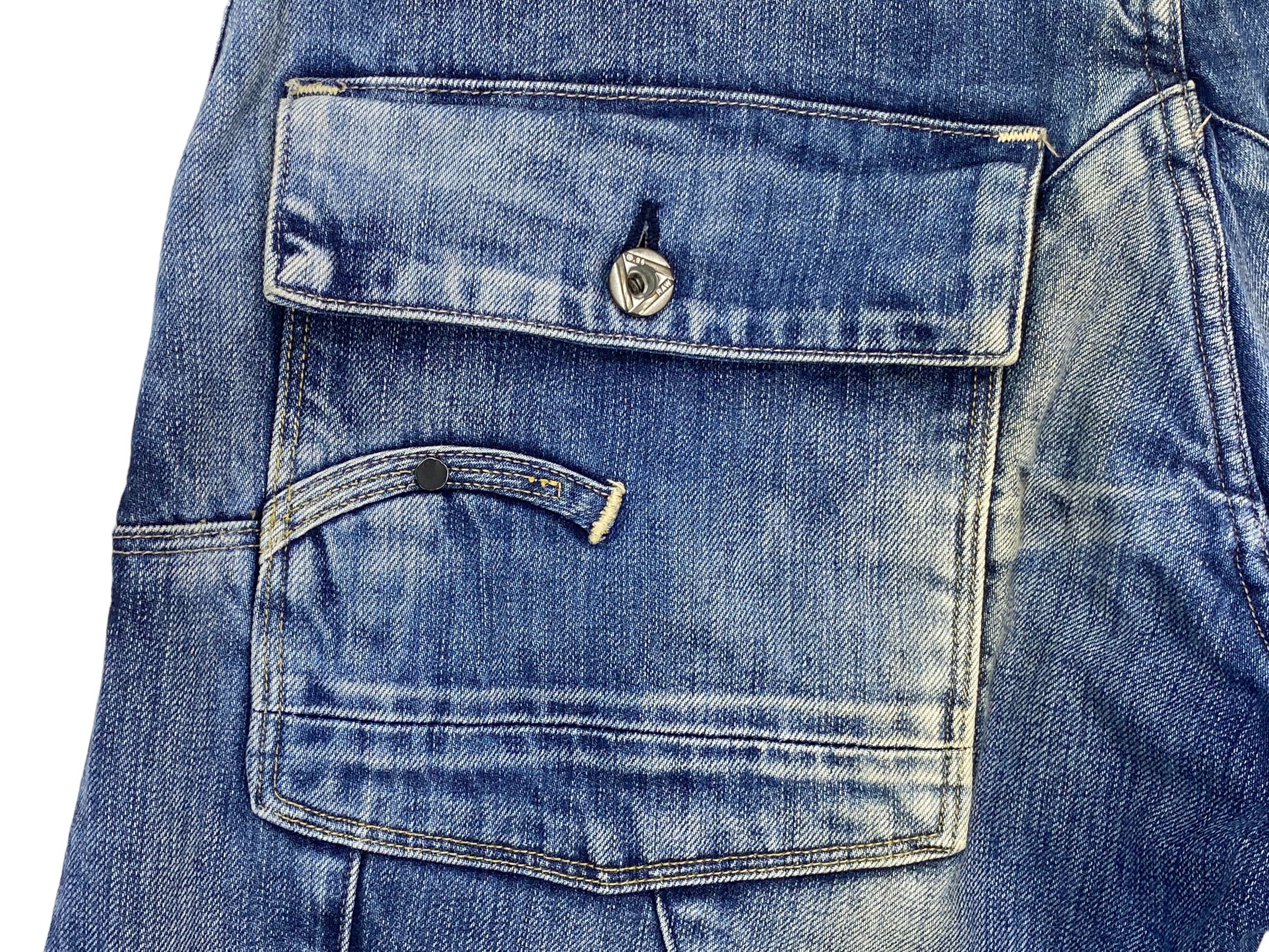 G-Star GStar Jeans Double Knee Distressed Jeans Pants Size US 31 - 10 Thumbnail