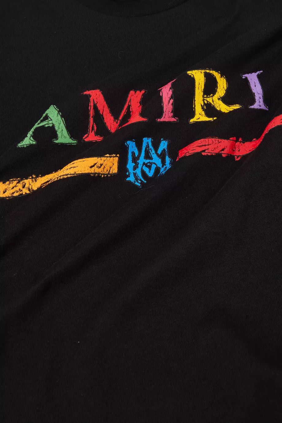 Amiri o1w1db11224 KIDS Crayon Sketch Cotton Jersey T-Shirt Black Size US XXS / EU 40 - 4 Thumbnail