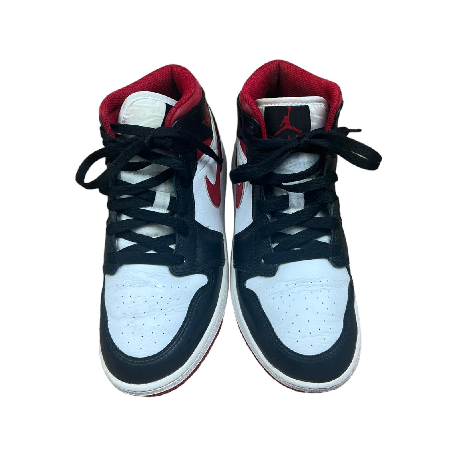 Jordan Brand Nike | Air Jordan 1 Retro Mid GS Black Gym Red | 5.5 Youth Size US 7 / IT 37 - 3 Thumbnail