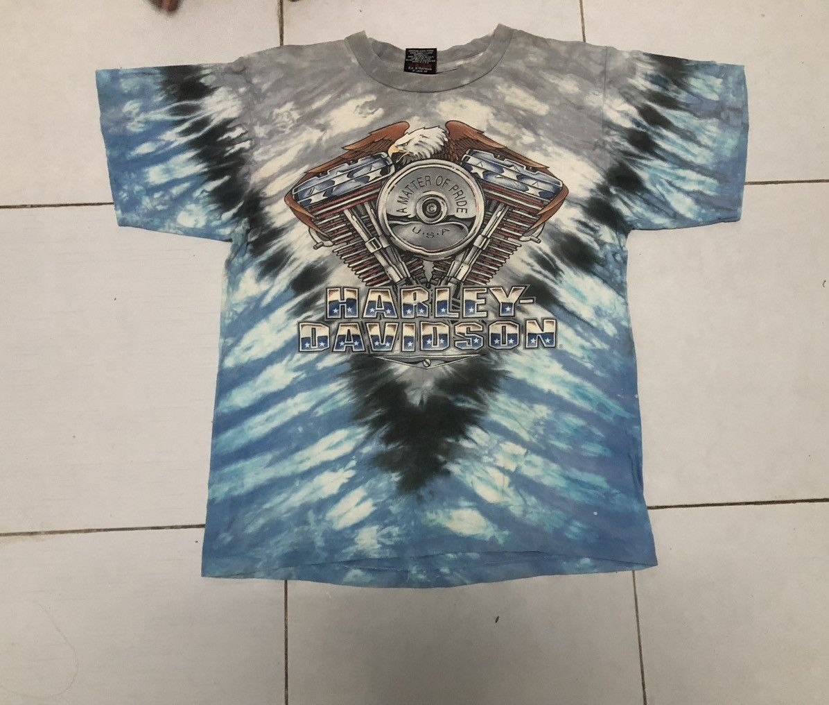 Vintage Vintage 96 harley davidson acid wash Size US M / EU 48-50 / 2 - 7 Thumbnail