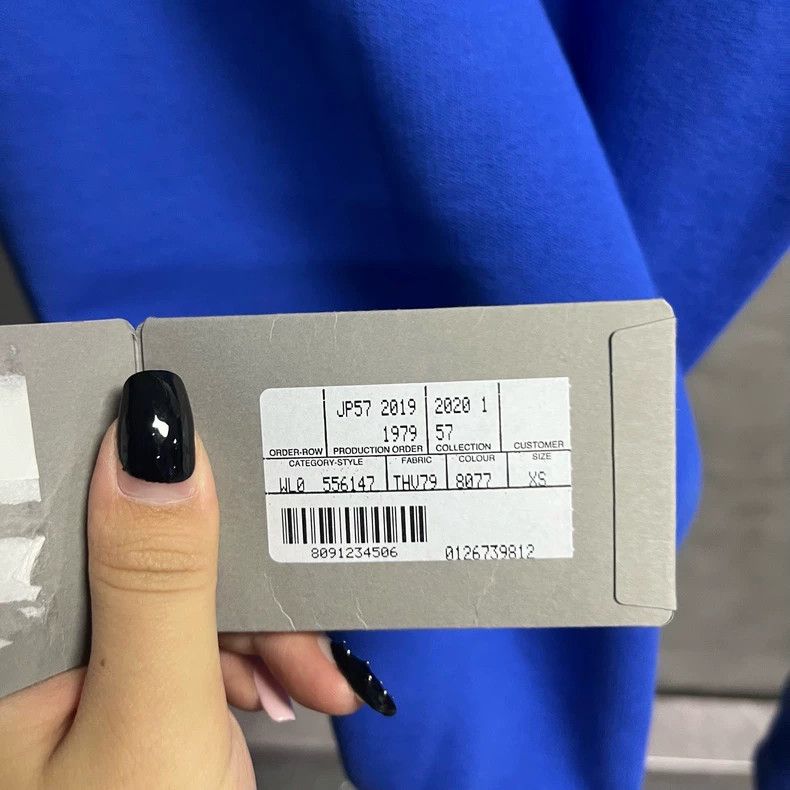 Balenciaga Balenciaga Blue printed logo sweatshirt Size US XS / EU 42 / 0 - 5 Thumbnail