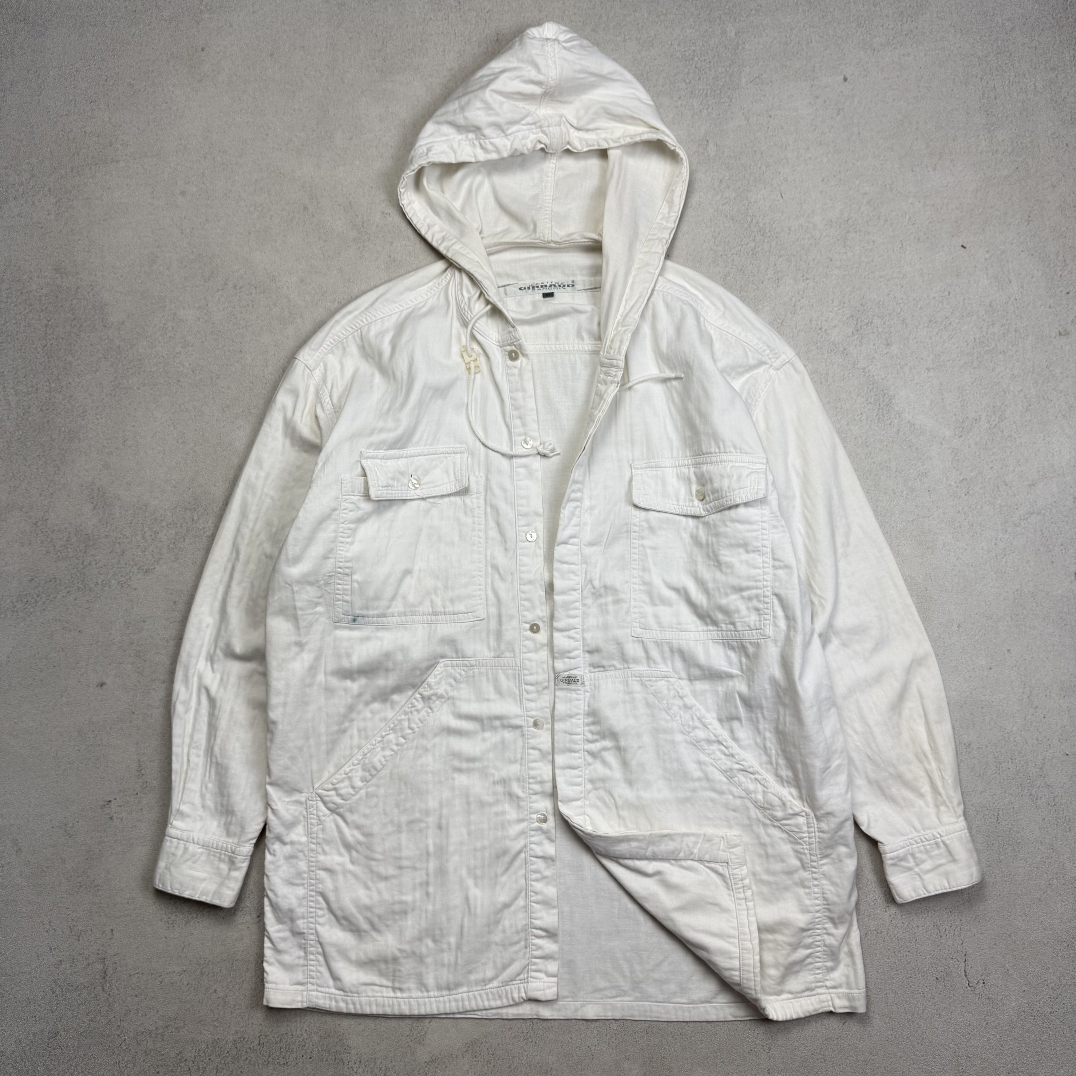 Marithe + Francois Girbaud Vintage Marithe Francois Girbaud Hooded Shirt Outer Size US M / EU 48-50 / 2 - 1 Thumbnail