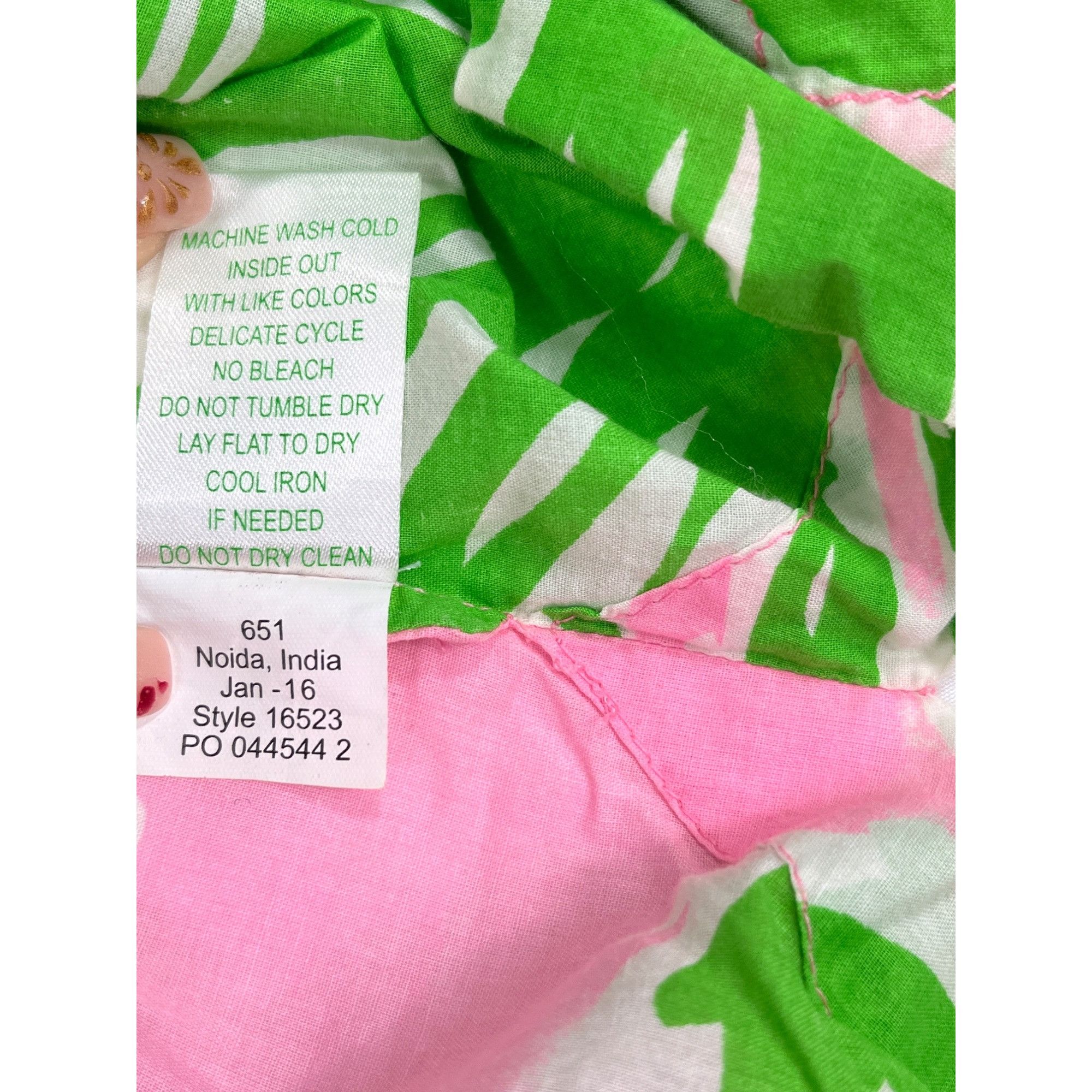 Lilly Pulitzer Lilly Pulitzer SKU 7934 Womens Pink Green Pineapple Print C Size S / US 4 / IT 40 - 11 Thumbnail