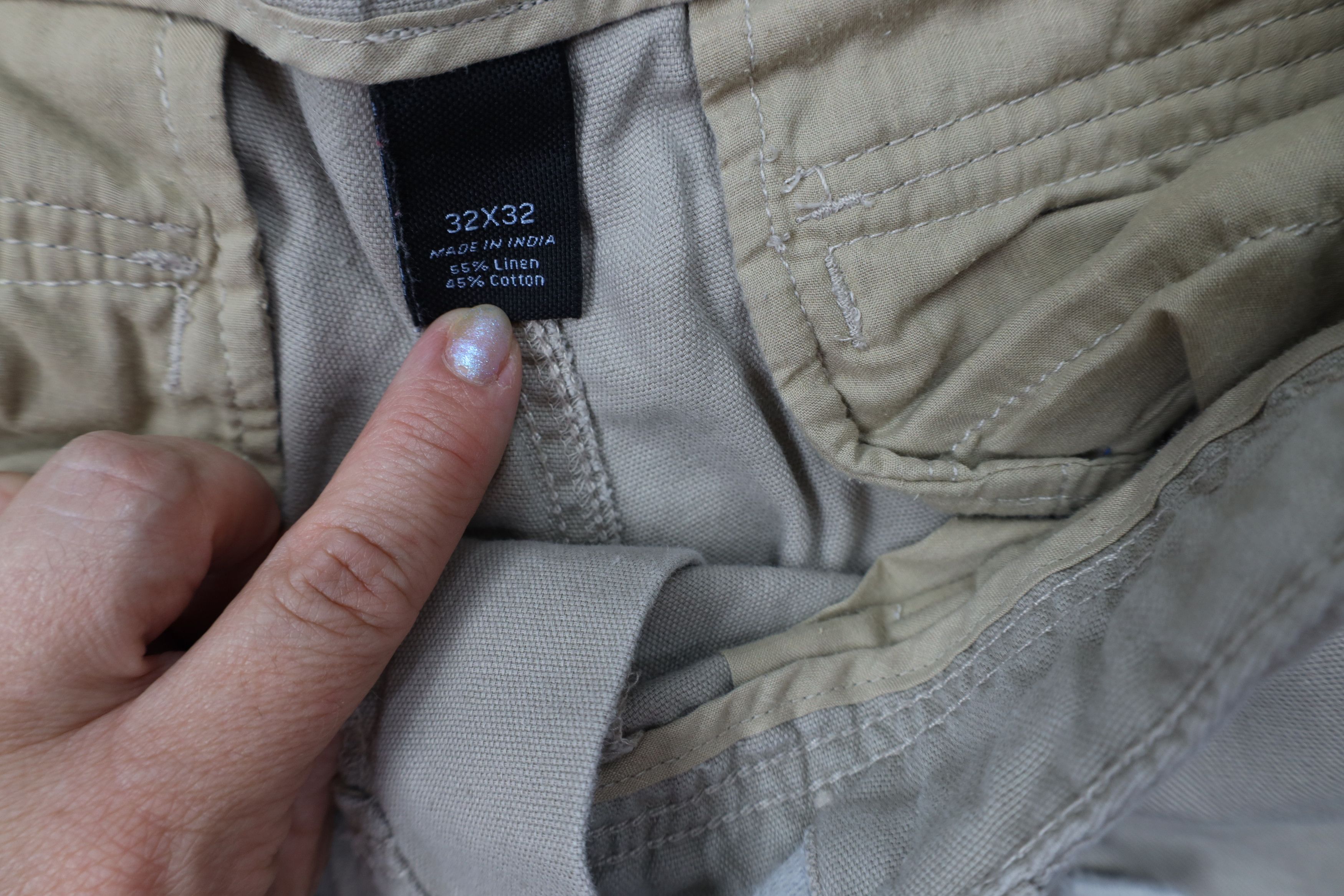 Vintage Vintage 90s Y2K Streetwear Linen Blend Wide Leg Pants Harem Size US 32 / EU 48 - 8 Thumbnail