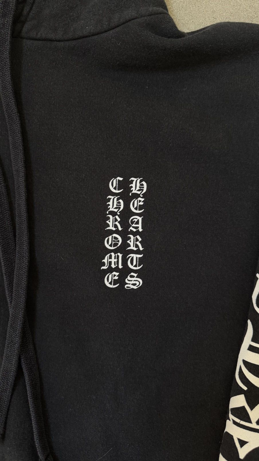 Chrome Hearts Chrome Heart Scroll Script Sleeve Hoodie Black Size US L / EU 52-54 / 3 - 2 Thumbnail