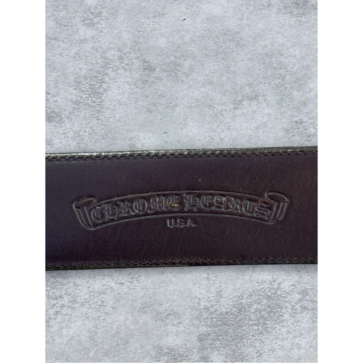 Chrome Hearts Chrome hearts leather belt Size 34 - 9 Thumbnail