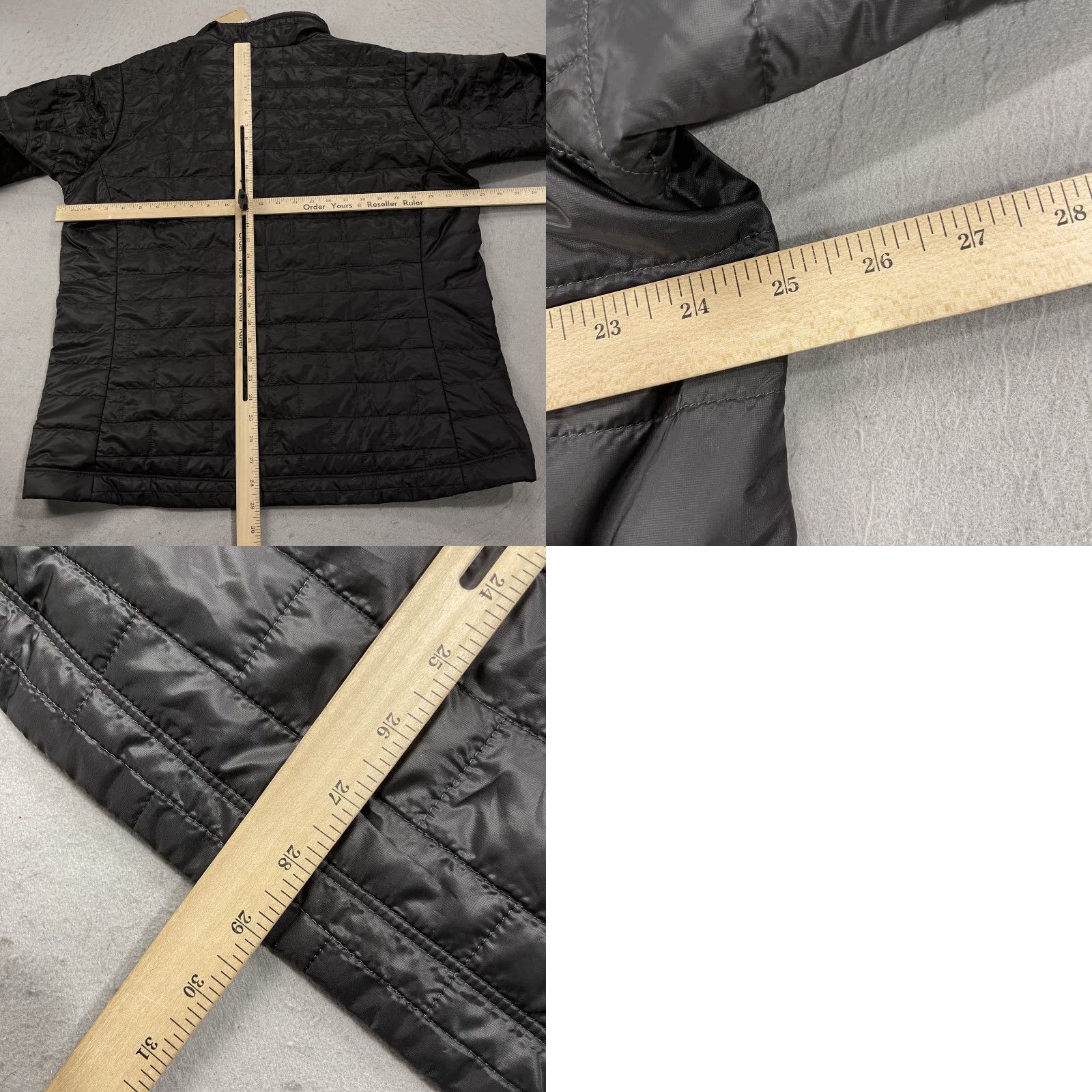 Patagonia Jacket Mens XL Black Primaloft Nano Puff Puffer Full Zip Logo NWT