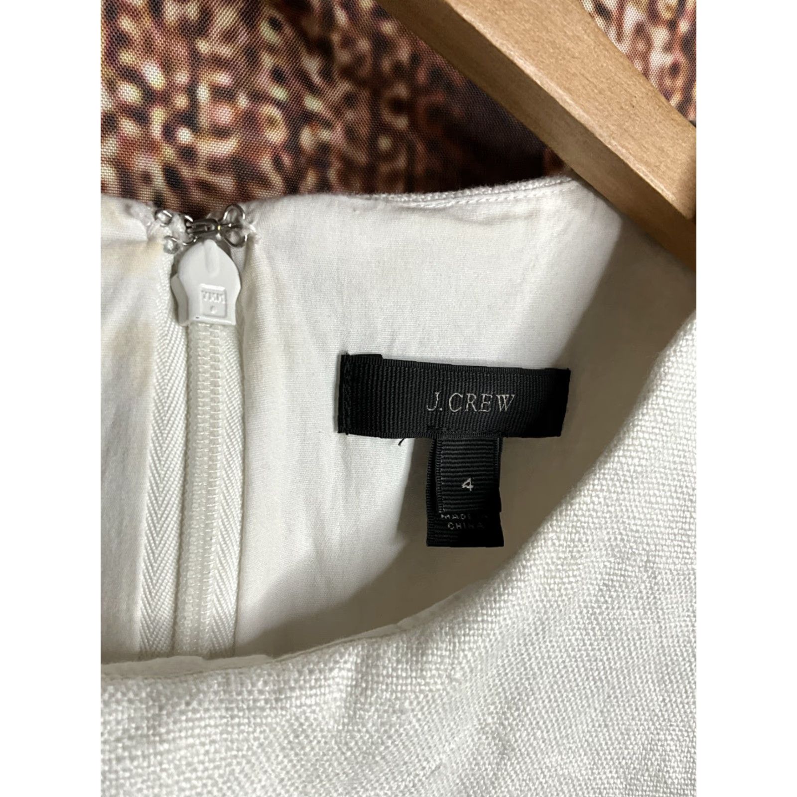 J.Crew J.CREW Dress Beige Sleeveless Midi Sheath Womens 4 Casual Office Wedding Travel Workwear Party/Cocktail Formal 90s? Size S / US 4 / IT 40 - 2 Thumbnail