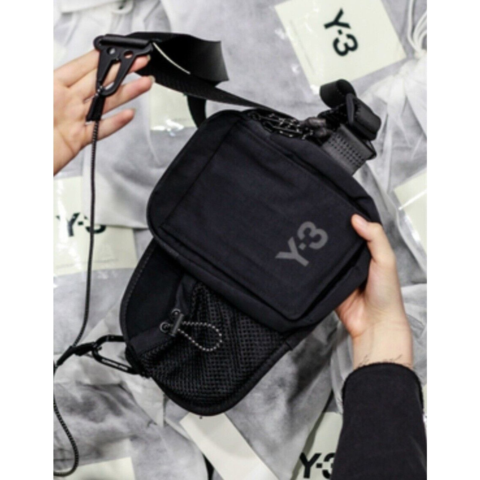 Y-3 Adidas Y-3 GK2109 Yohji Yamamoto CH3 Cord Bum Bag Size ONE SIZE - 11 Thumbnail