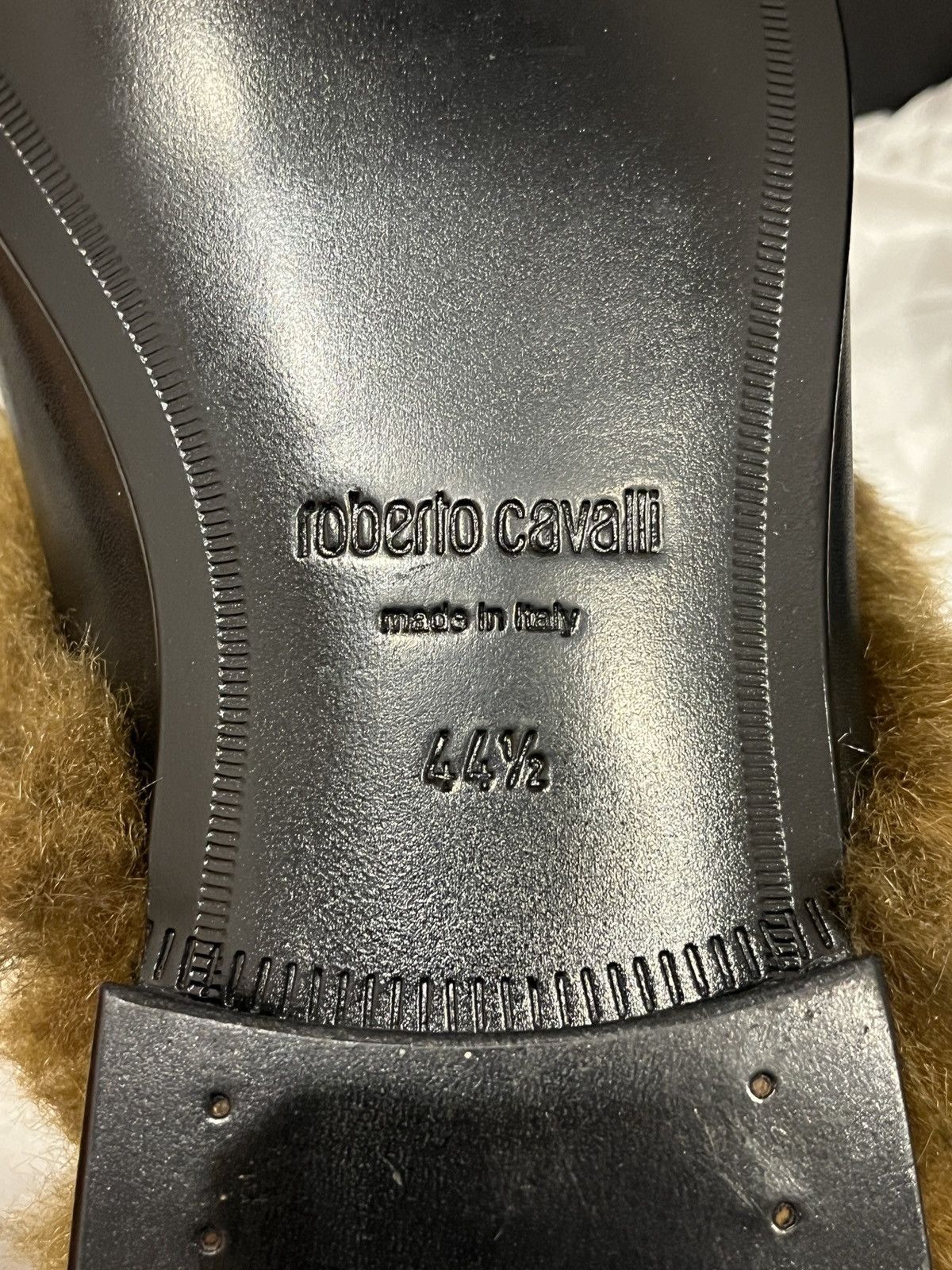 Roberto Cavalli Roberto Cavalli Faux Fur Mule Slippers (unisex) Size US 11.5 / EU 44-45 - 15 Thumbnail