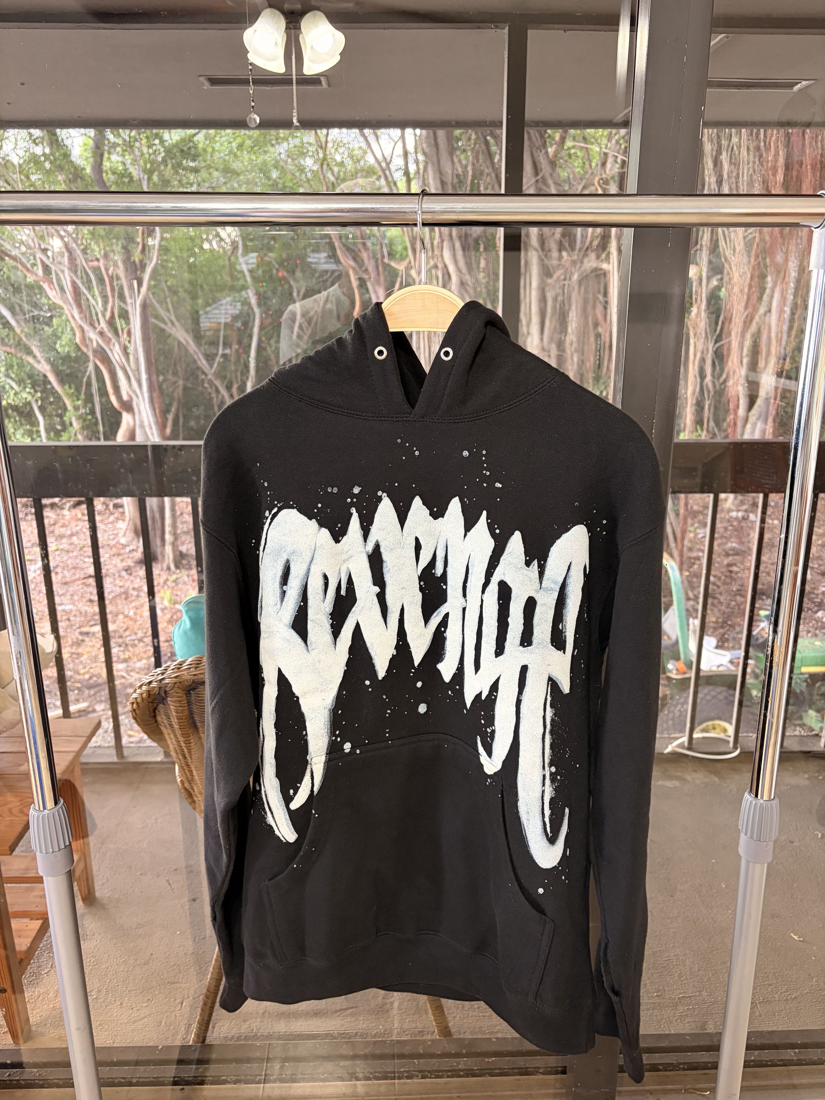 Revenge Revenge Black Snow Motif Hoodie Size Small Size US S / EU 44-46 / 1 - 1 Thumbnail