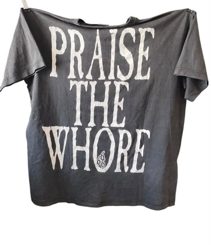 Band Tees rare 90s Cradle of Filth Praise the whore euro tag Size US XL / EU 56 / 4 - 4 Thumbnail