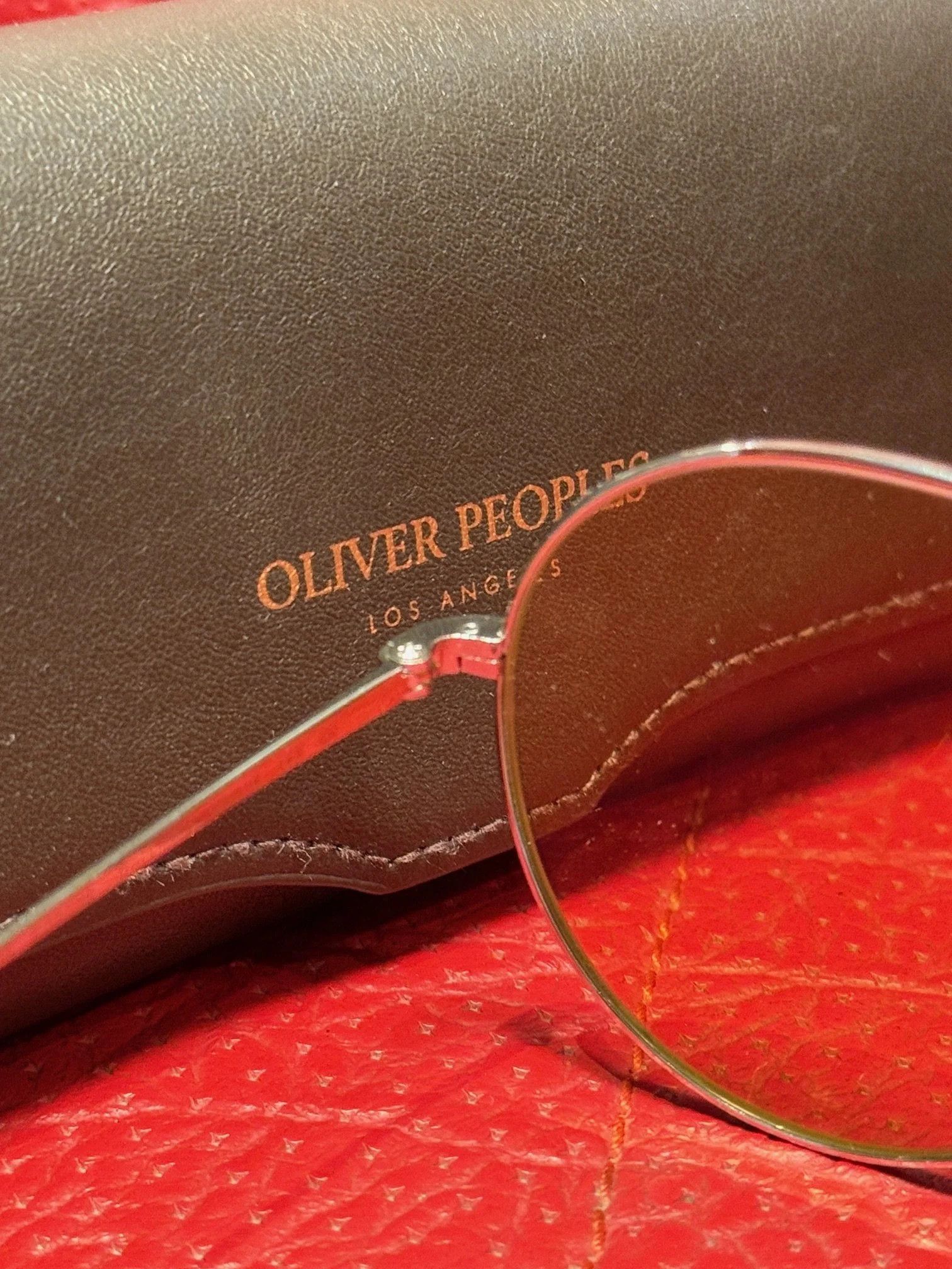 Oliver Peoples Oliver Peoples Rockmore Aviator Sunglasses Size ONE SIZE - 4 Thumbnail