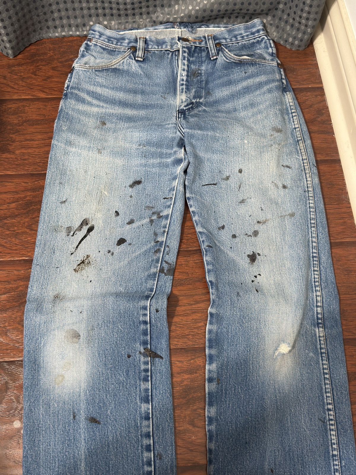 Wrangler Vintage paint splatter denim Size US 29 - 4 Thumbnail